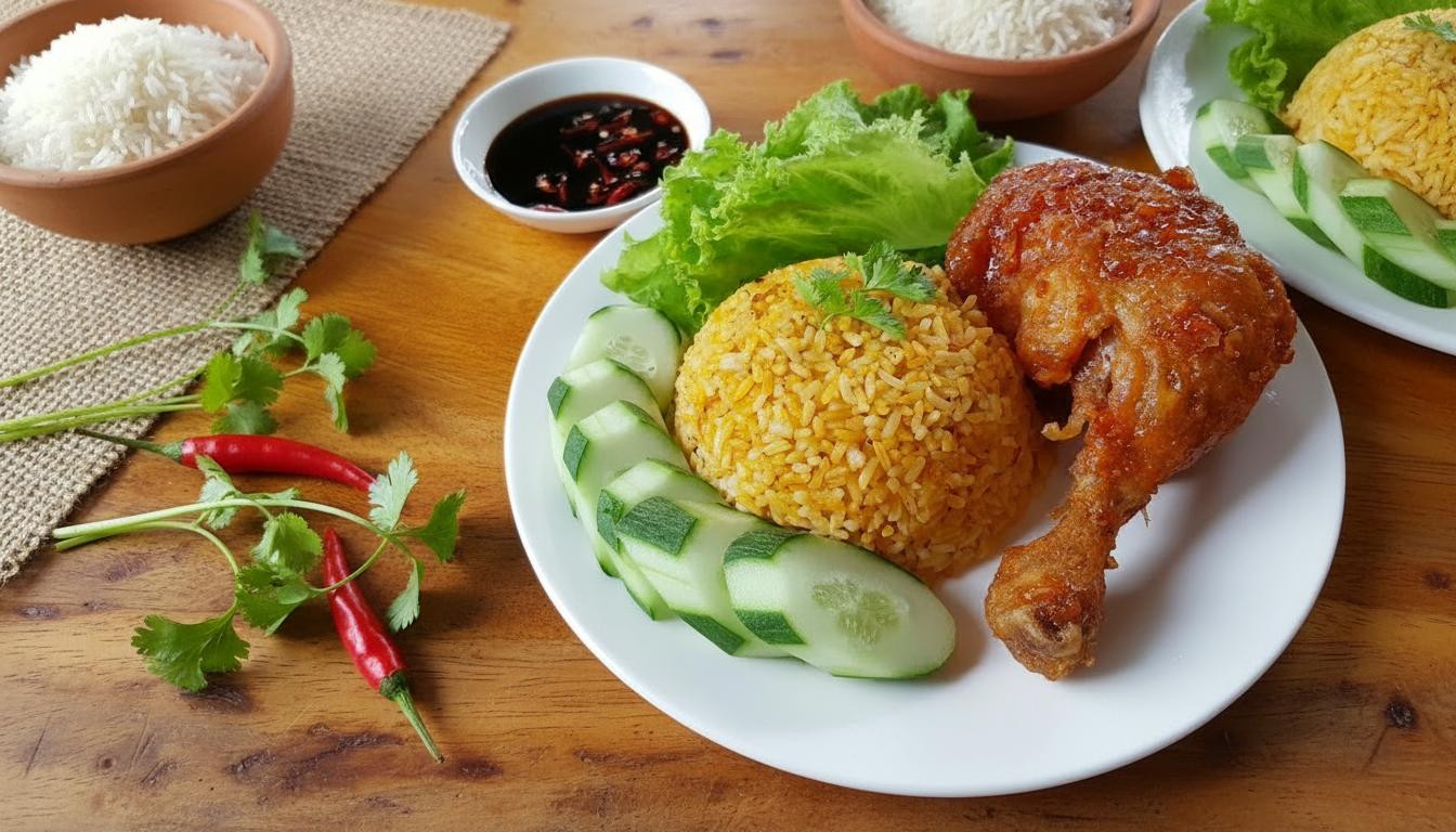 cơm cánh gà chiên nước mắm