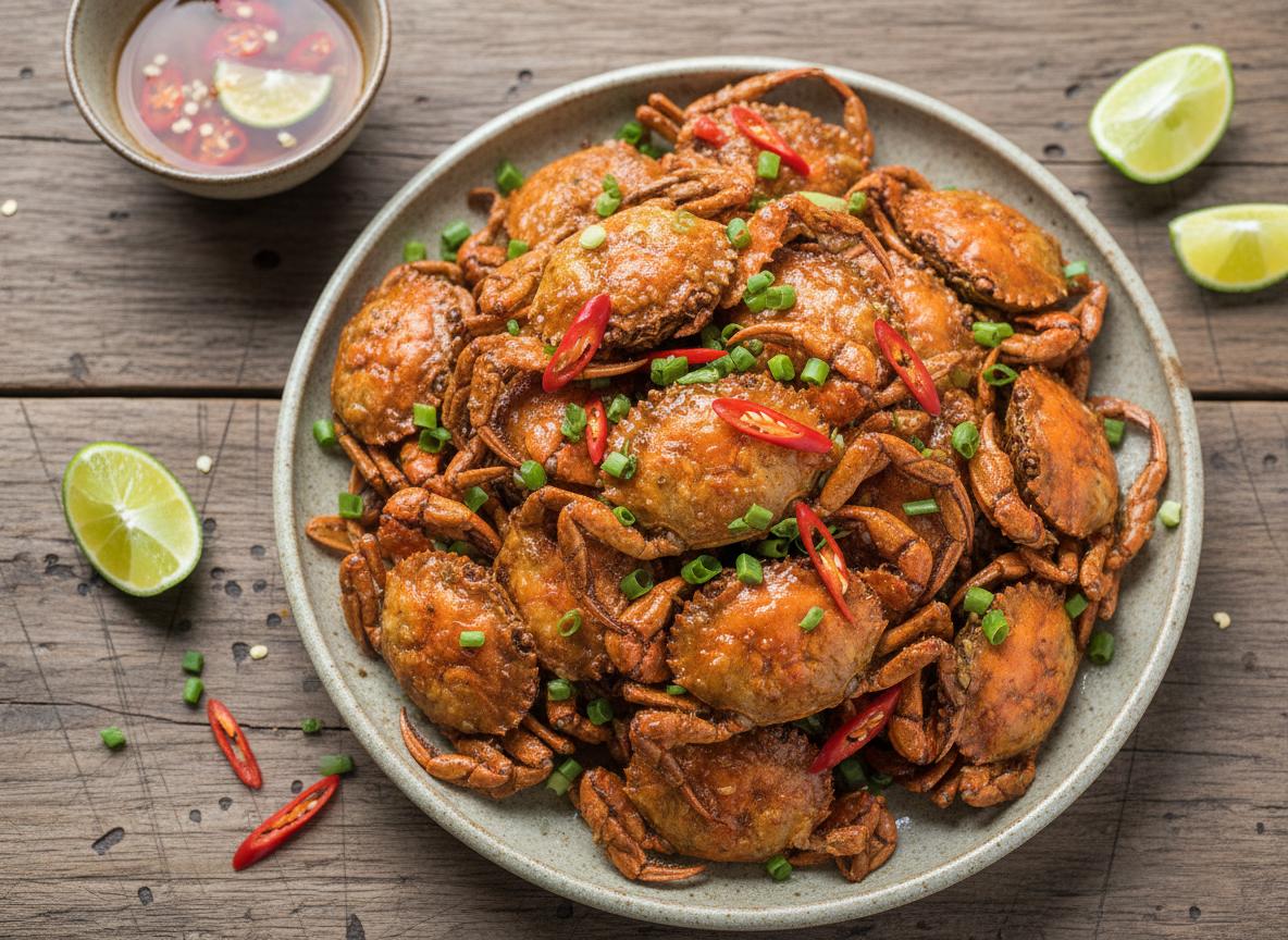 cua đồng rang nước mắm