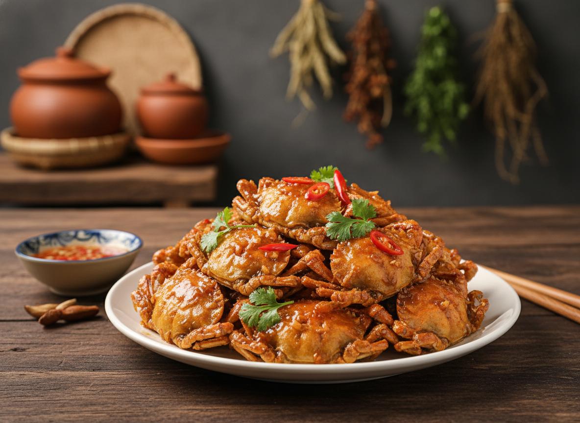 cua đồng rang nước mắm