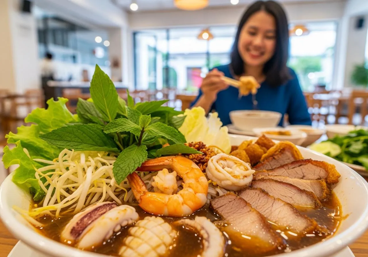 Quán Bún Mắm Cô Mỹ chuẩn vị miền Tây tại Đà Nẵng