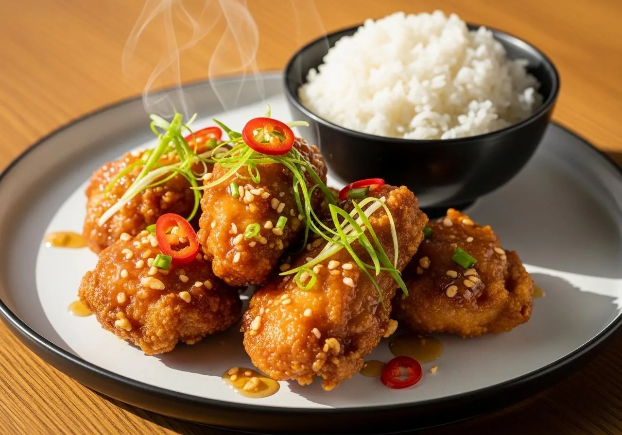 gà rang mắm giòn rụm đậm đà