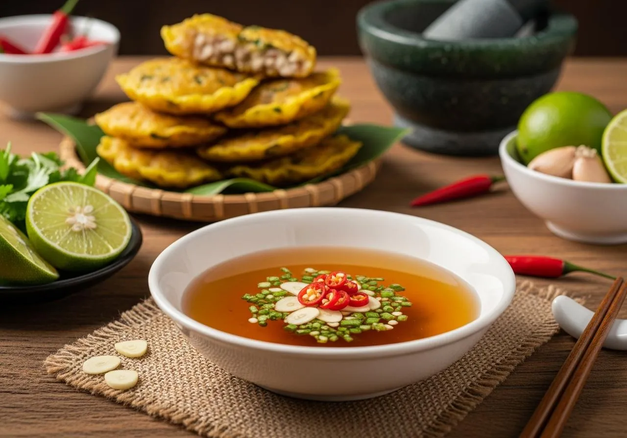 cách làm nước mắm bánh khọt chua ngọt